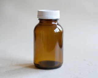 Botella de suplemento de hierro