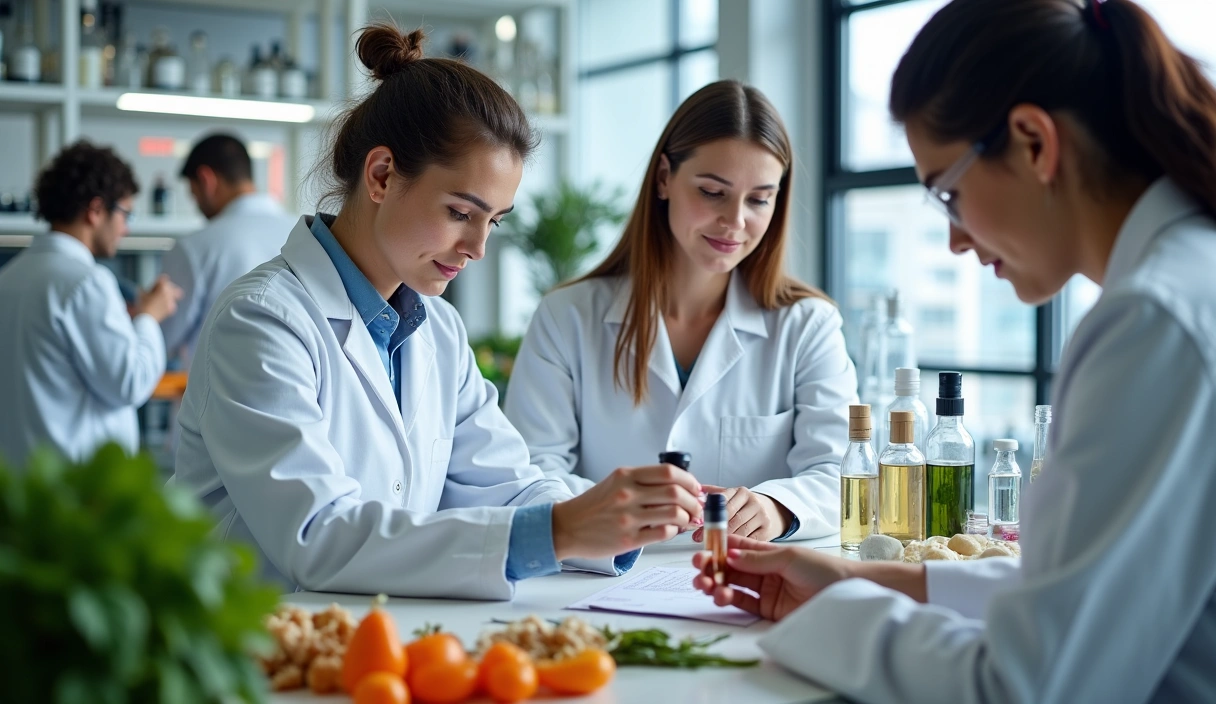 Equipo de IberoCastelVigorShop trabajando en un laboratorio limpio y moderno